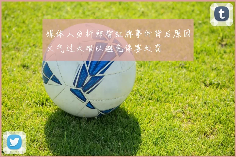 媒体人分析郑智红牌事件背后原因火气过大难以避免停赛处罚